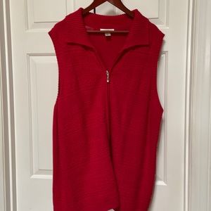 Cj banks 3x sweater vest with zipper